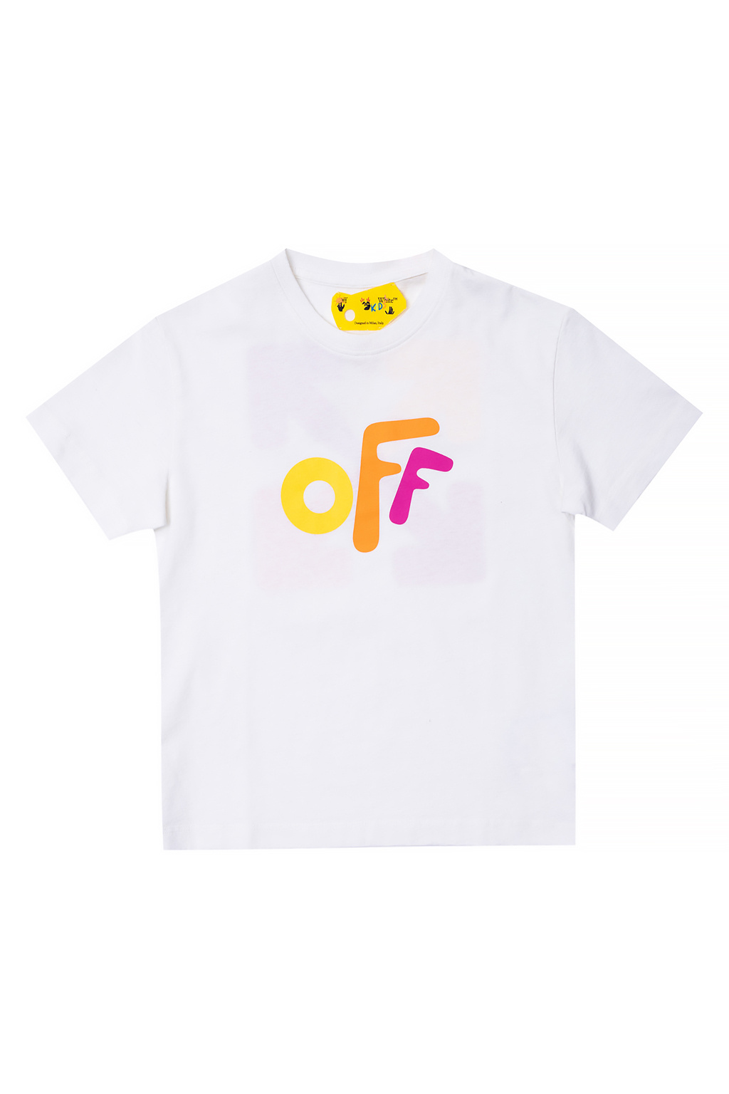 Off white t shirt best sale for kids